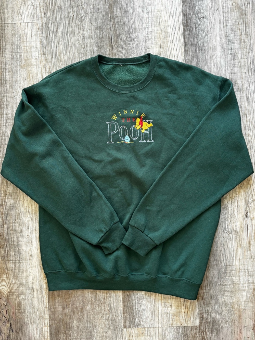 Embroider Winnie the Pooh Crewneck Sweatshirt